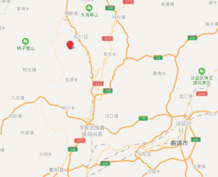 云南昆明東川區發生4.2級地震