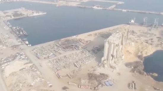 黎巴嫩爆炸一個(gè)月后航拍最新畫(huà)面