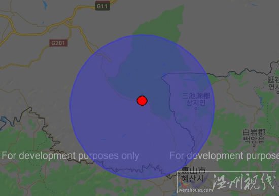 吉林白山市撫松縣發生3.1級地震