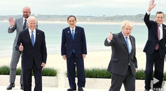 菅義偉G7首秀遭日網友吐槽