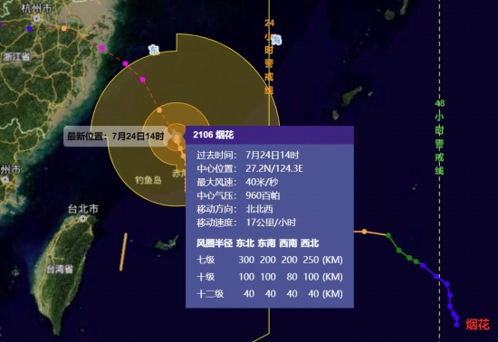 浙江臺風煙花最新消息