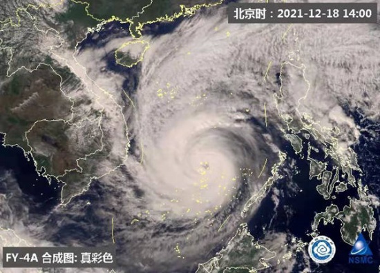 12月臺風雷伊帶來少見冬季臺風雨