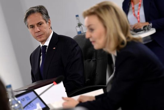 Blinken,英國的 Truss 討論對烏克蘭入侵的額外回應(yīng)