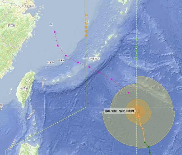 2023年第6號(hào)臺(tái)風(fēng)卡努可能不會(huì)登陸溫州