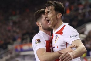 歐洲國家聯賽四分之一決賽克羅地亞2比0法國