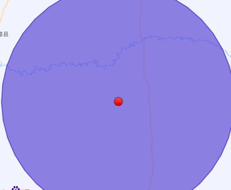 沙雅縣發生3.1級地震