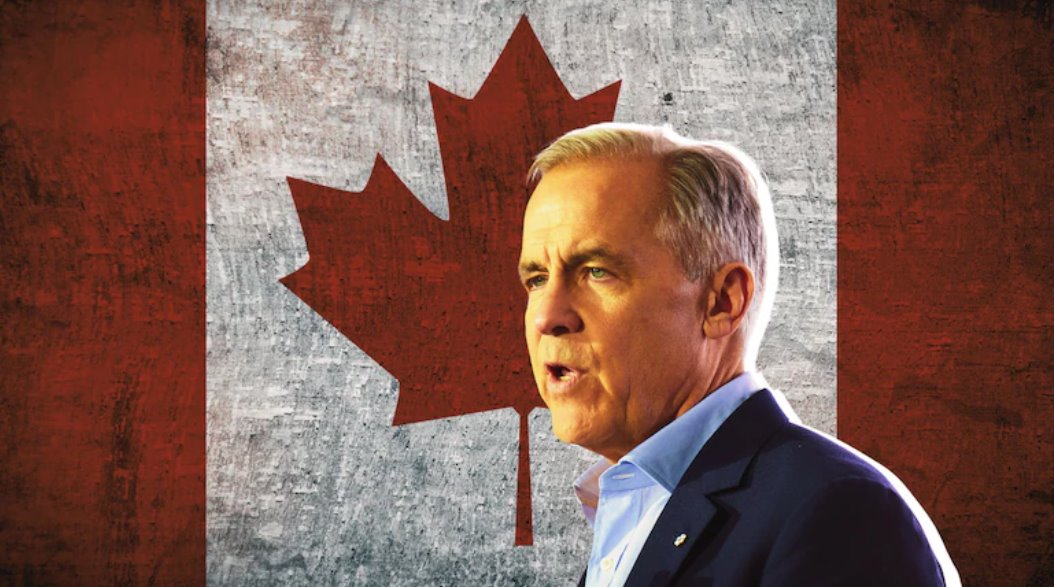 馬克·卡尼在勝選后的首次新聞發布會上，語氣堅定。