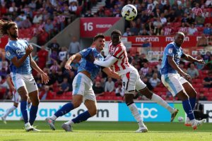 英冠聯賽首輪比賽斯托克城3-1德比郡