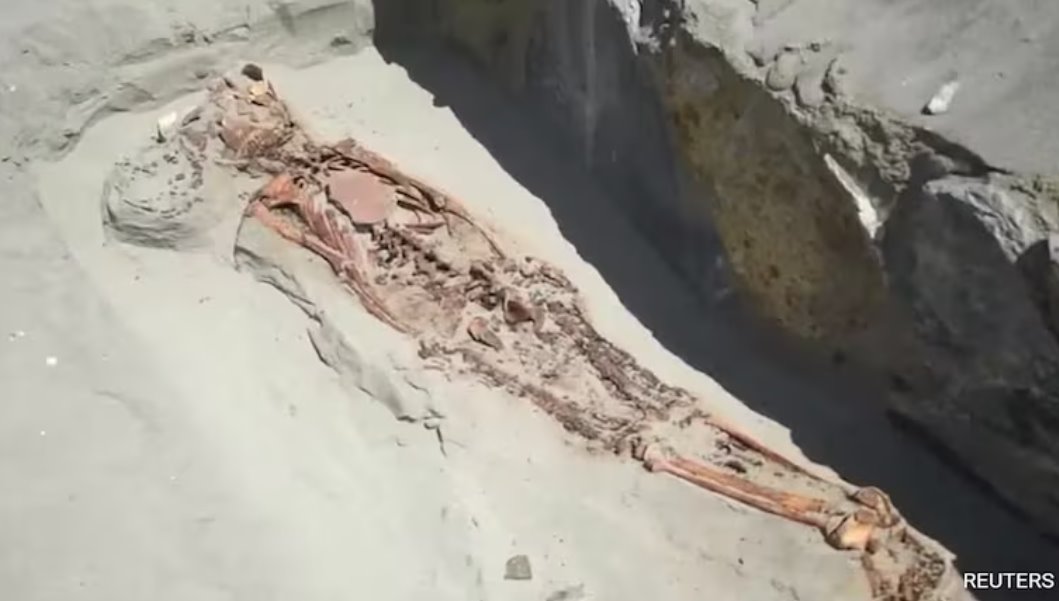 庫皮斯尼克文化的祭祀寺廟附近發現了這具骨骼遺骸