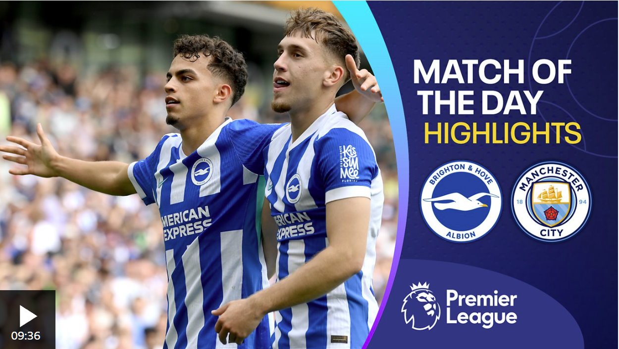 布萊頓絕殺曼城