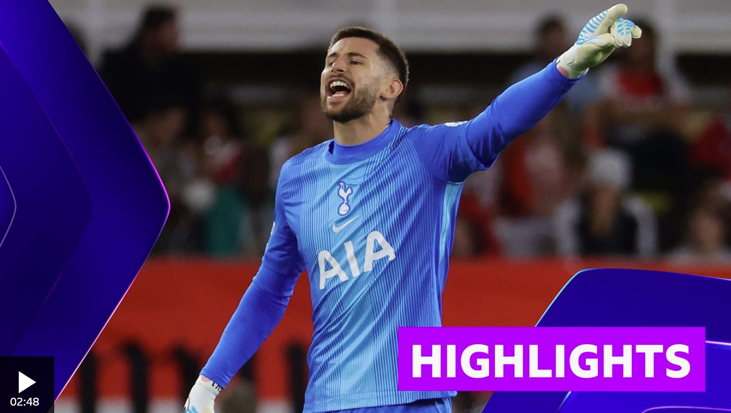 維卡里奧在摩納哥的比賽中表現出色,撲出了摩納哥的射門