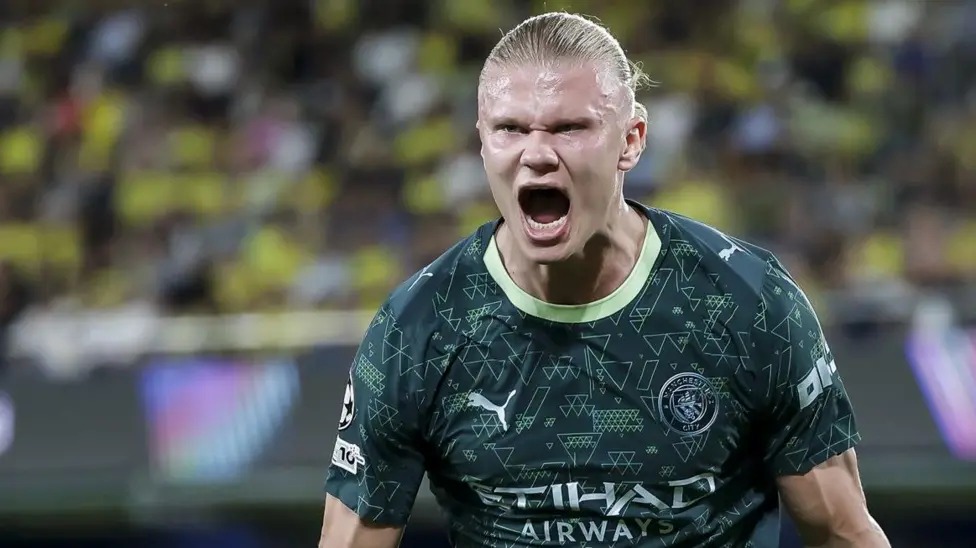 曼城和挪威前鋒埃爾林·哈蘭德本賽季已為俱樂部和國家隊攻入24球