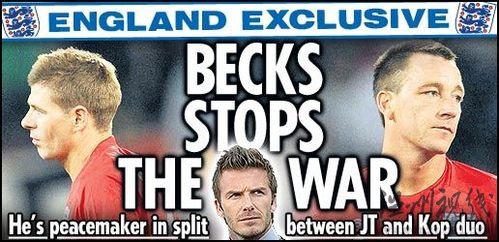 杰拉德特里被曝內(nèi)訌 若非小貝調(diào)解英格蘭早分裂